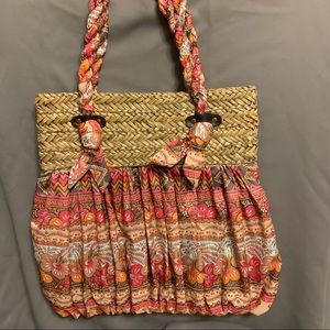 Poppie Jones Vintage 1980's Tote/Beach Bag.
